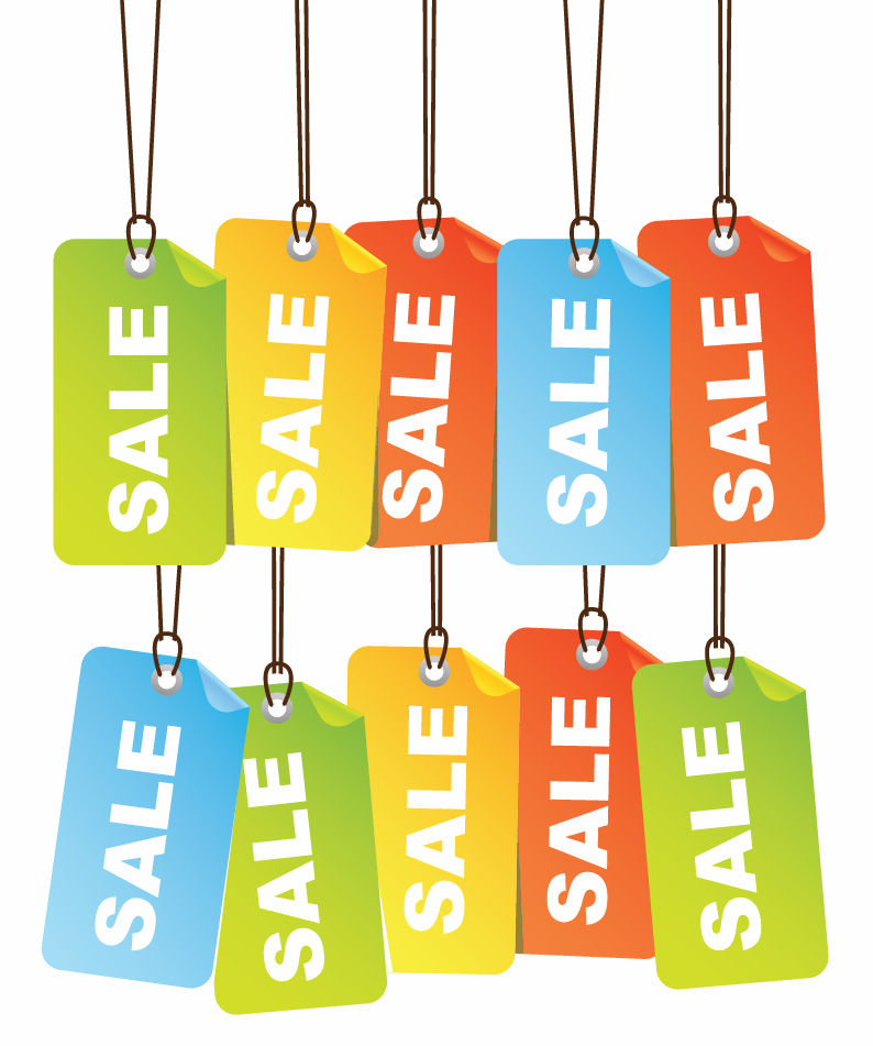 free vector Free Colourful Sale Tags Vector Illustration